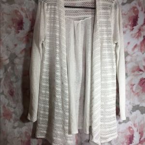White cardigan